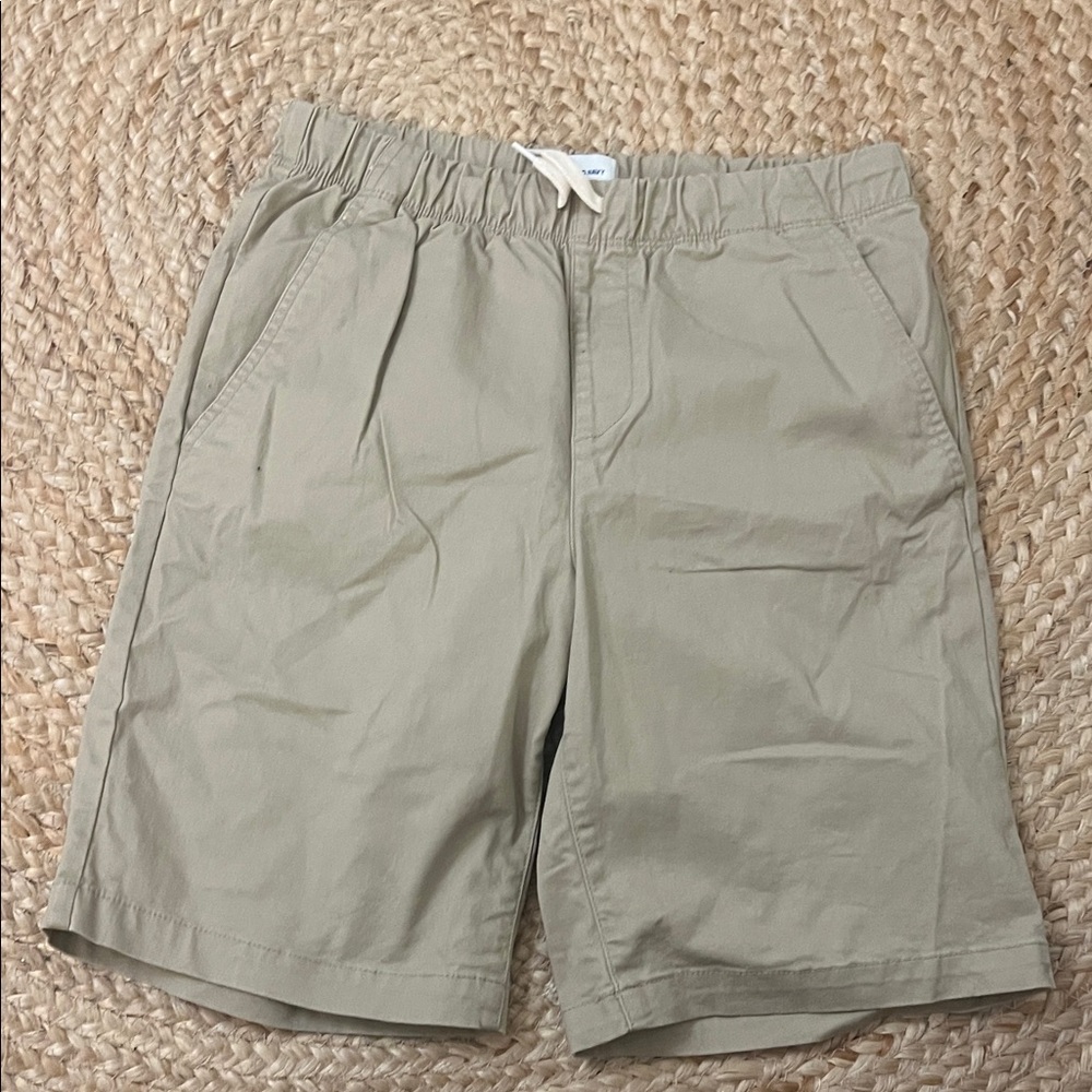 Old Navy Boys Tan Flat Front Shorts